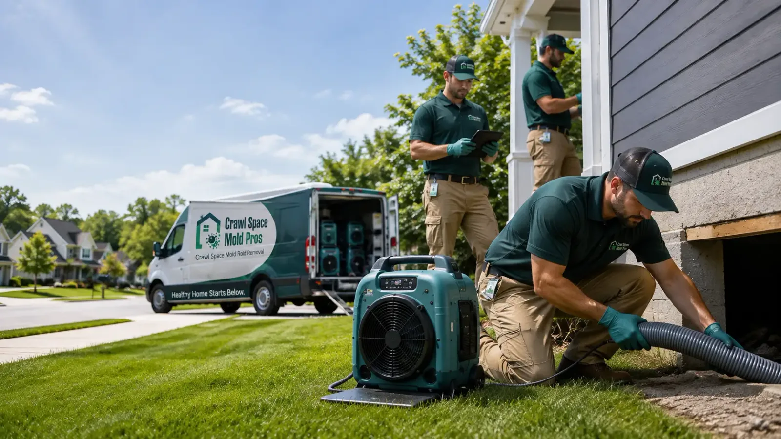 Crawl Space Mold Removal in Offutt Afb, NE